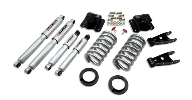 Belltech 2/3 Drop Spring Street Shocks Kit 94-99 Ram 1500 2wd